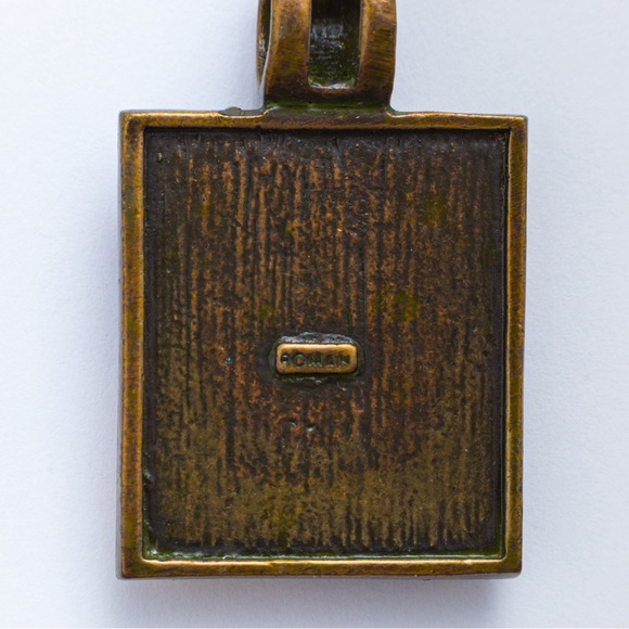 Vintage jewelry set with mid century modern vibe Roman signed neutral shades - Picture 16 of 16